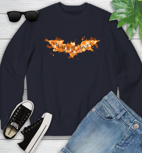 NHL Carolina Hurricanes Batman Logo DC Hockey Sports Shirts Youth Sweatshirt 2