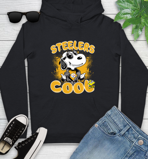 NFL Football Pittsburgh Steelers Cool Snoopy Shirt Youth Hoodie
