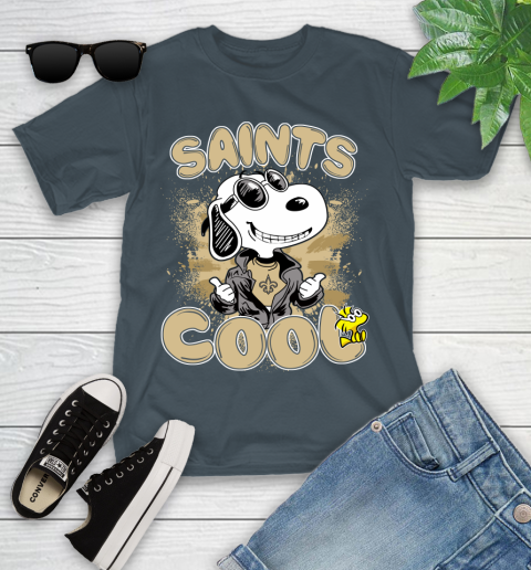 NFL Football New Orleans Saints Cool Snoopy Shirt Youth T-Shirt 9