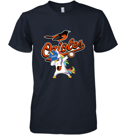 Hip Hop Dabbing Unicorn Flippin Love Baltimore Orioles Premium Men's T-Shirt