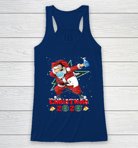 Dallas Stars Funny Santa Claus Dabbing Christmas 2020 NHL Racerback Tank 6
