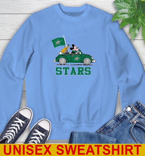 NHL Hockey Dallas Stars Pluto Mickey Driving Disney Shirt Sweatshirt 11