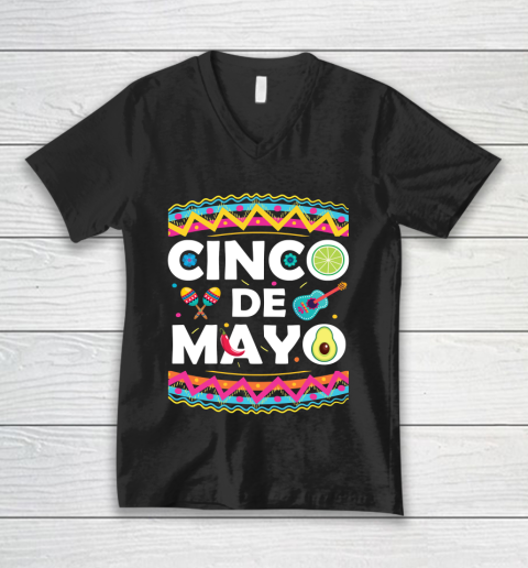 Cinco De Mayo Celebrations V-Neck T-Shirt
