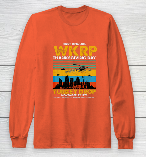 Wkrp Turkey Drop Shirt Turkey Drop T Shirt Turkey Drop Retro Long Sleeve T-Shirt 3