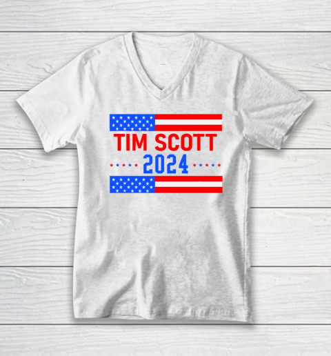 Tim Scott 2024 For President V-Neck T-Shirt