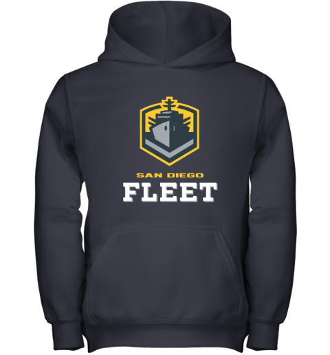 San Diego Fleet logo 8h87 san diego fleetlogo youth hoodie 43 front navy