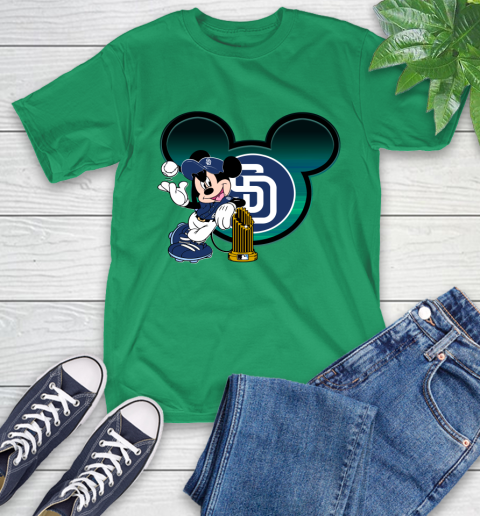 MLB San Diego Padres The Commissioner's Trophy Mickey Mouse Disney T-Shirt 7