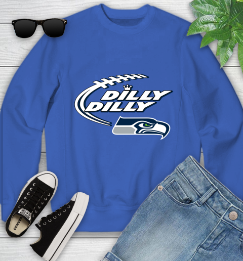NFL Seattle Seahawks Dilly Dilly Football Sports Youth Sweatshirt 8