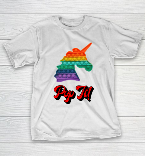 Unicorn Pop It Autism Awareness T-Shirt