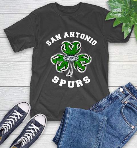 NBA San Antonio Spurs Three Leaf Clover St Patrick's Day Basketball Sports T-Shirt