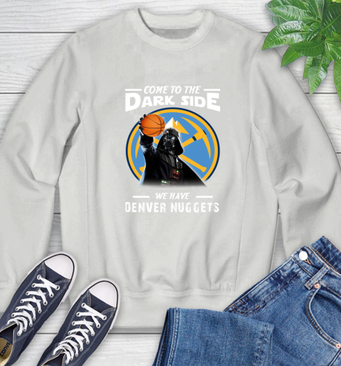 NBA Come To The Dark Side We Have Denver Nuggets Star Wars Darth Vader Basketball Sweatshirt 5