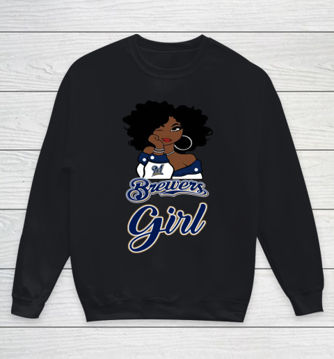 Milwaukee Brewerss Girl MLB Youth Sweatshirt
