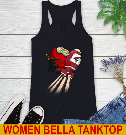 NHL Hockey Arizona Coyotes Deadpool Minion Marvel Shirt Racerback Tank 8