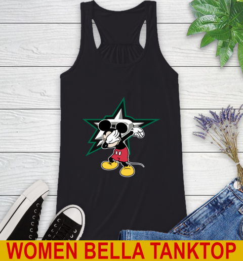 Dallas Stars NHL Hockey Dabbing Mickey Disney Sports Racerback Tank 2