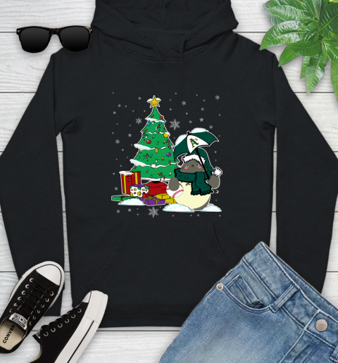 Oakland Athletics MLB Baseball Cute Tonari No Totoro Christmas Sports Youth Hoodie