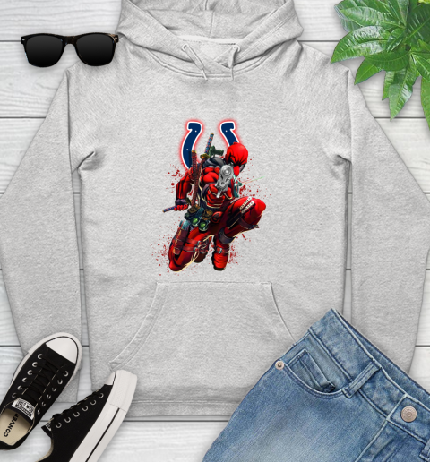 NFL Deadpool Marvel Comics Sports Football Indianapolis Colts Youth Hoodie