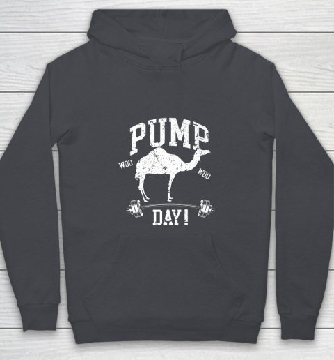 Funny Pump Day Hump Day Camel Weight Lifting Training Gym Youth Hoodie - Image 6