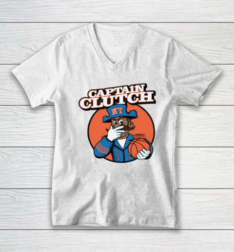 Jalen Brunson Captain Clutch V-Neck T-Shirt