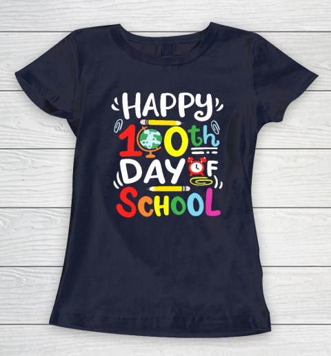 Happy 100th Day Of School 100 Days Of School Teacher Student Women's T-Shirt 2