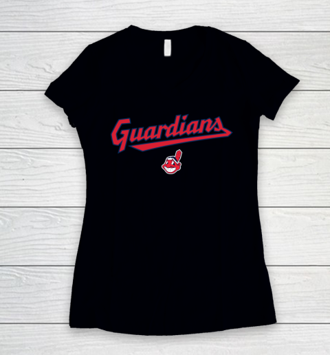 Cleveland Guardians t shirt  Cleveland Indians Women's V-Neck T-Shirt