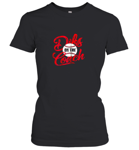 Dibs On The Coach Shirt For Coach's Wife Funny Baseball Women's T-Shirt