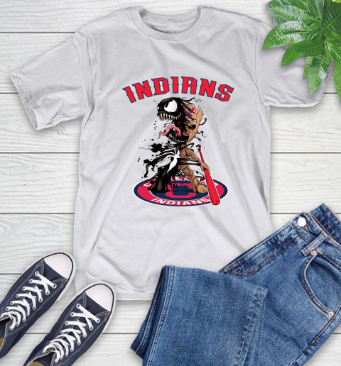 MLB Cleveland Indians Baseball Venom Groot Guardians Of The Galaxy T-Shirt 12