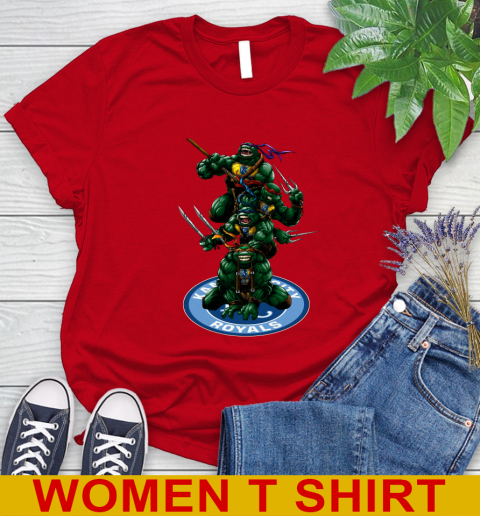 MLB Baseball Kansas City Royals Teenage Mutant Ninja Turtles Shirt Women's T-Shirt 10