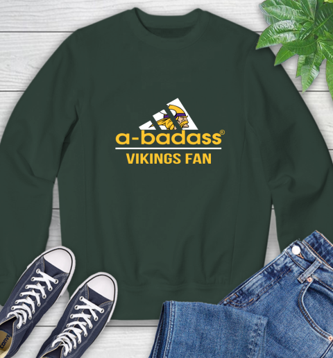 Army green vikings sales sweatshirt