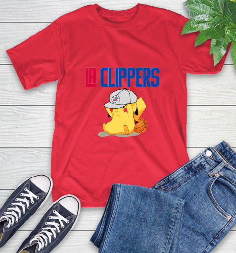 NBA Pikachu Basketball Sports Los Angeles Clippers T-Shirt 10