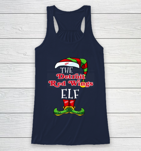 Detroit Red Wings Christmas ELF Funny NHL Racerback Tank 8