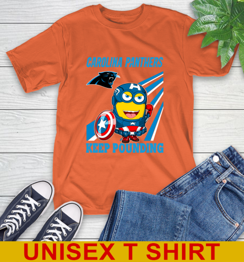 NFL Football Carolina Panthers Captain America Marvel Avengers Minion Shirt T-Shirt 4