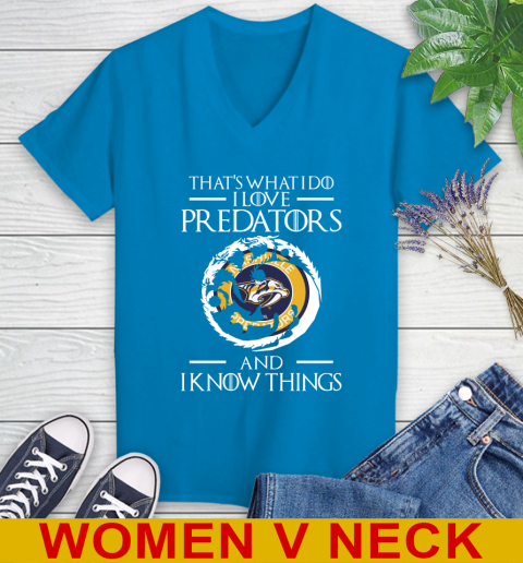 Nashville Predators NHL Hockey That's What I Do I Love My Team And I Know Things Game Of Thrones 79
