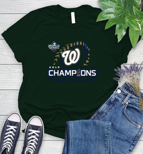 Finish The Fight Washington Nationals World Series Women's T-Shirt 6