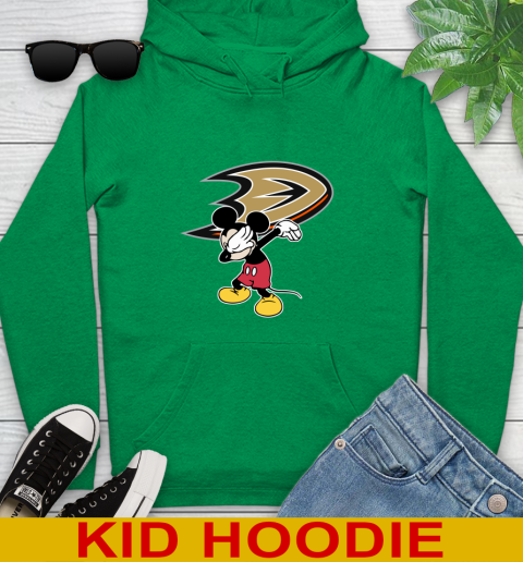 Anaheim Ducks NHL Hockey Dabbing Mickey Disney Sports Youth Hoodie 8