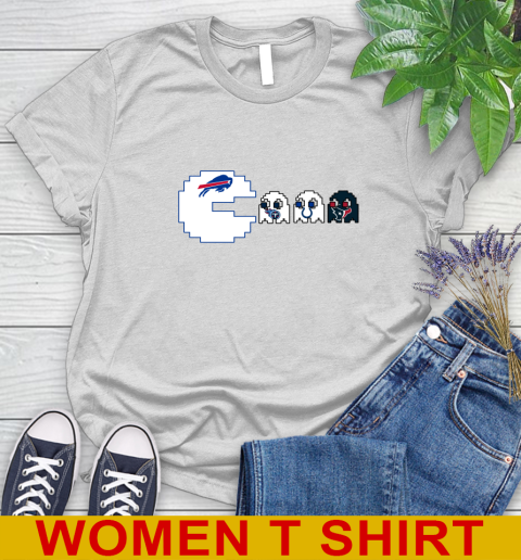 Buffalo Bills NFL Football Pac Man Champion Women's T-Shirt