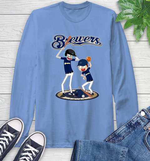 MLB Milwaukee Brewers Rick And Morty Baseball 68