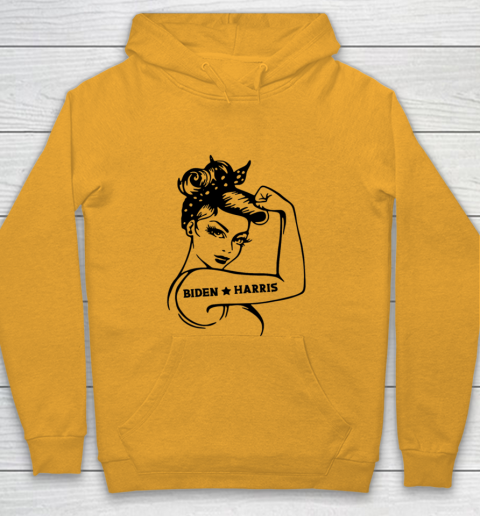 Biden Harris 2020  Joe Biden Kamala Harris Girl Empowerment Youth Hoodie 2