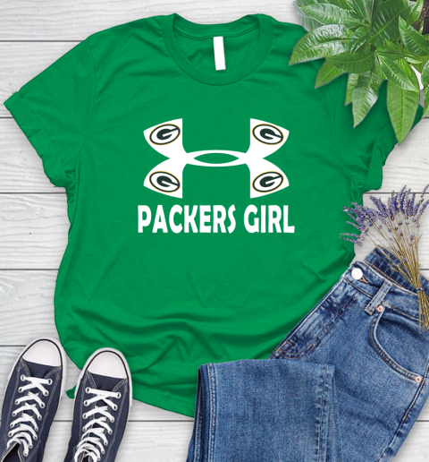 NFL Green Bay Packers Girl Under Armour Football Sports Women s T Shirt