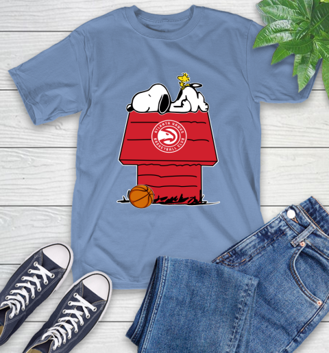Atlanta Hawks NBA Basketball Snoopy Woodstock The Peanuts Movie T-Shirt 11