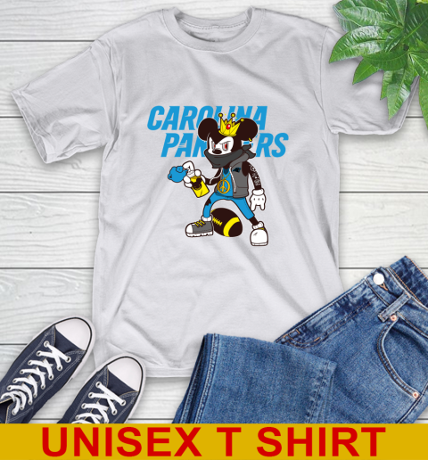 Carolina Panthers NFL Football Mickey Peace Sign Sports T-Shirt 12