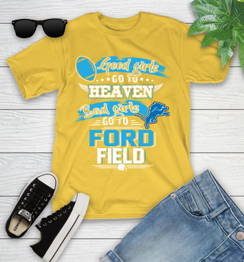 Detroit Lions NFL Bad Girls Go To Ford Field Shirt Youth T-Shirt 10
