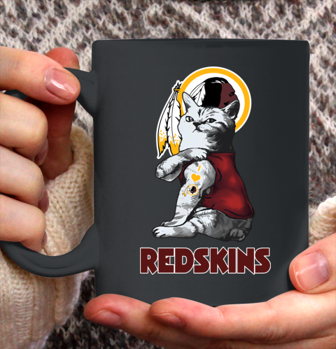 NFL Football My Cat Loves Washington Redskins Ceramic Mug 11oz