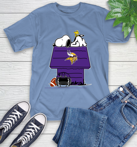 Minnesota Vikings NFL Football Snoopy Woodstock The Peanuts Movie T-Shirt 11