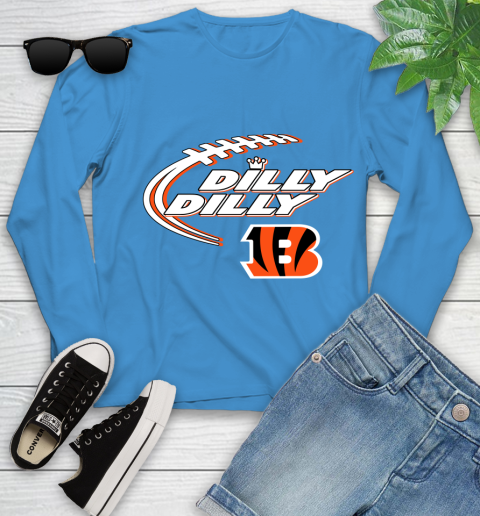 NFL Cincinnati Bengals Dilly Dilly Football Sports Youth Long Sleeve 7