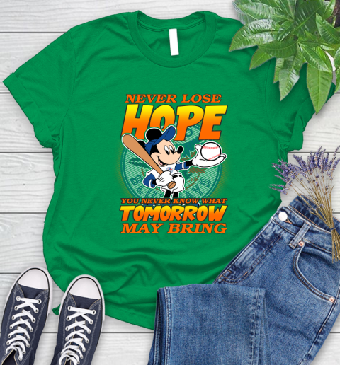 Toronto Blue Jays MLB Baseball Mickey Disney Never Lose Hope Women's T-Shirt 9