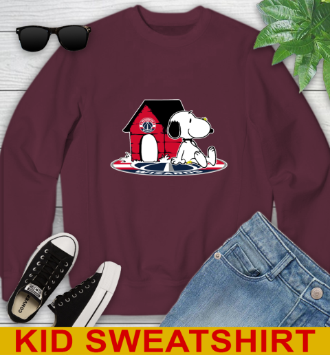 NBA Basketball Washington Wizards Snoopy The Peanuts Movie Shirt Youth Sweatshirt 5