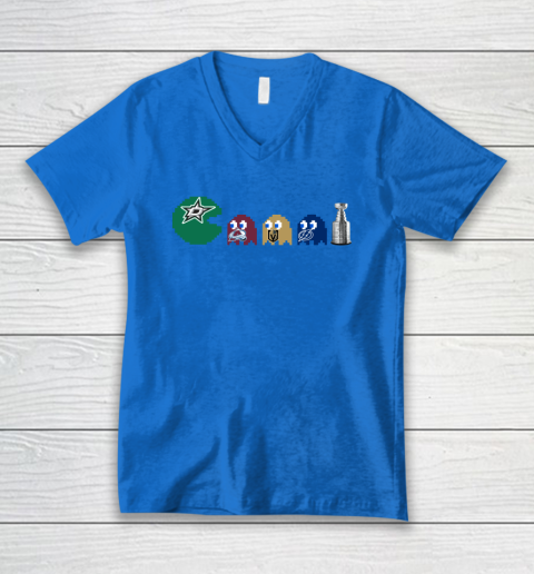 Dallas Stars x Pacman Create History For Stanley Cup V-Neck T-Shirt 6