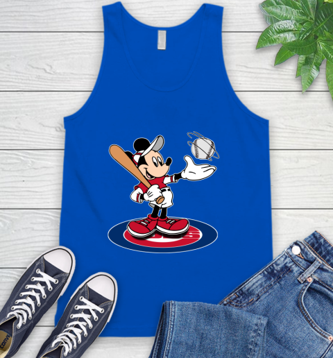 MLB Baseball Chicago Cubs Cheerful Mickey Disney Shirt Tank Top 5