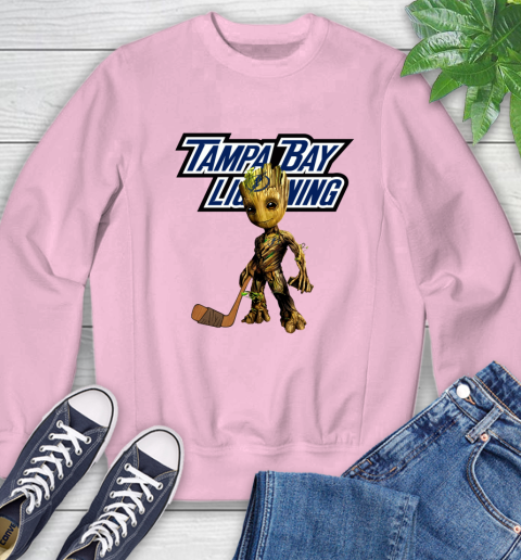 Tampa Bay Lightning NHL Hockey Groot Marvel Guardians Of The Galaxy Sweatshirt 9