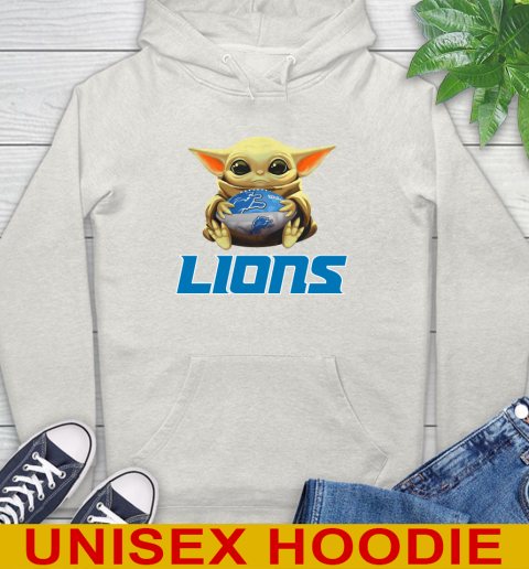 NFL Football Detroit Lions Baby Yoda Star Wars Shirt Hoodie 12